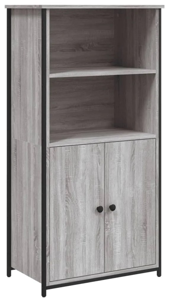 vidaXL szürke sonoma színű szerelt fa magasszekrény 62 x 36 x 121,5 cm