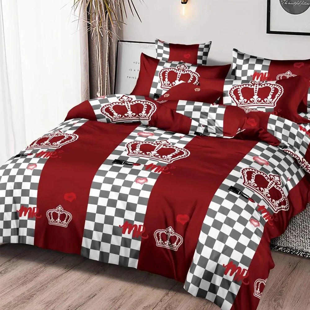 Ágynemű CROWN BURGUNDY 7 részes 140X200 cm