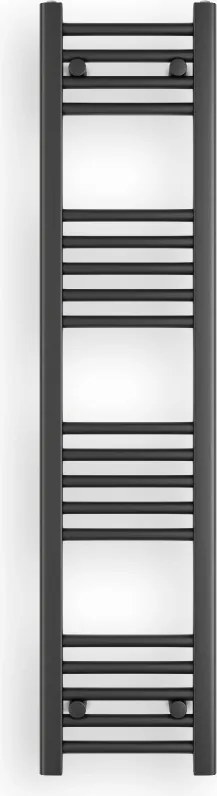 Törölközőszárító radiátor 30 x 130 cm - Nero Italia (fekete)