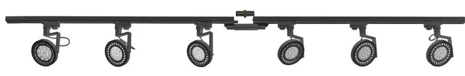 Zuma Line 3028 - Spotlámpa sínrendszerrel MASTER 6xGU10/10W/230V fekete