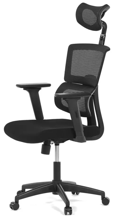 Scaun pivotant de birou de culoare neagră Mecanism pivotant. KA-B1025