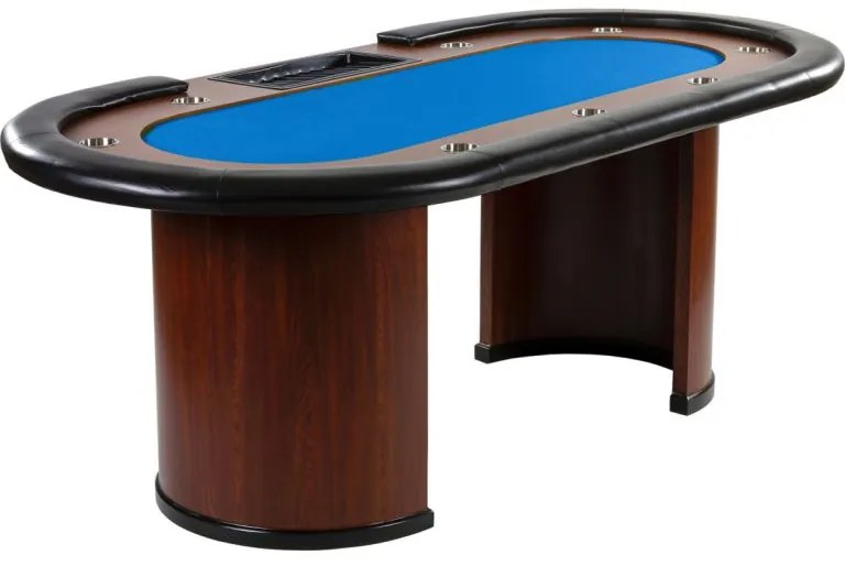 GamesPlanet® Pókerasztal XXL ROYAL FLUSH Kék