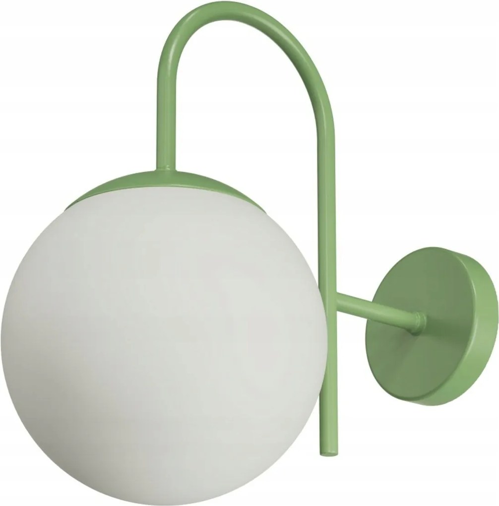 Osmont ANC40010 Ancha 2 fali üveg lámpa olívazöld fehér IP40 25W