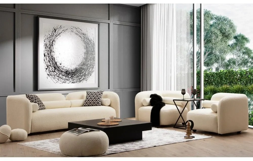 Krémszínű kanapé 228 cm Victoria – Artie