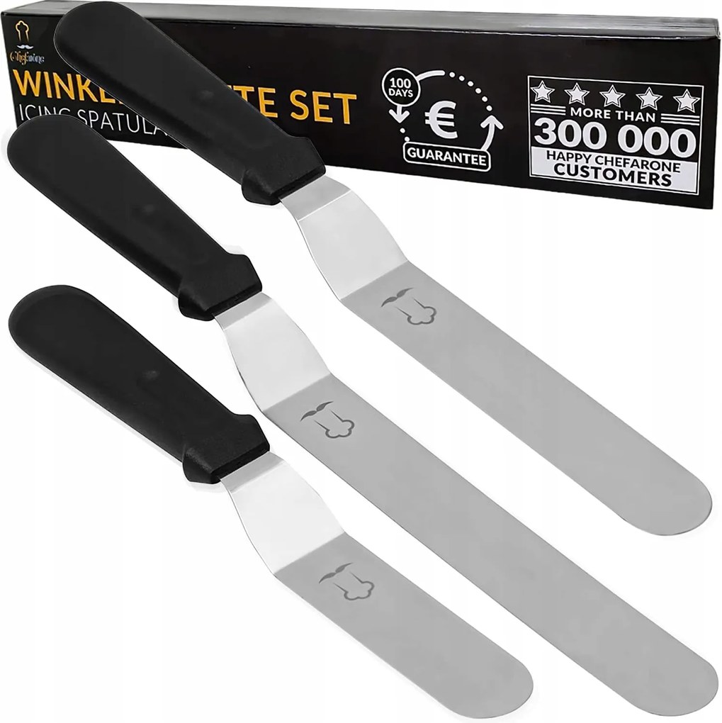 Sütemény Spatula Szett 3 Db-os Sütemény Paletta