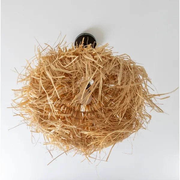 Brilagi - CERIA BOHO LED függőlámpa kábelen 1xE27/40W/230V, átm. 40 cm, rafia