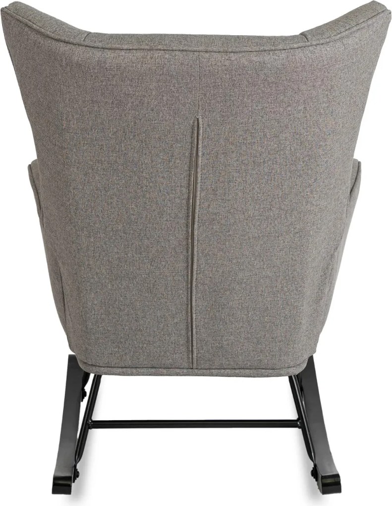 Hintafotel szürke szövet kárpittal – JACKSON