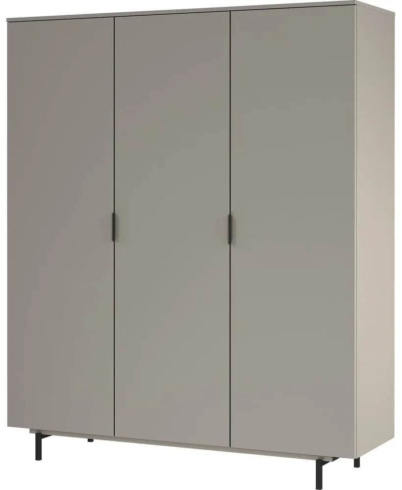 Szürke gyerek ruhásszekrény 158x190x54 cm Tomino – Germania