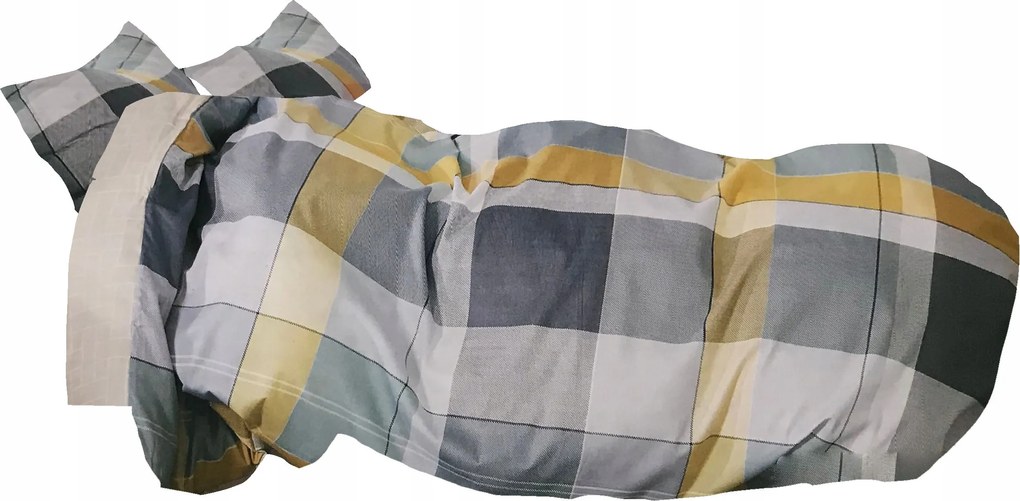 Ágyneműhuzat 160X200 Szatén Pamut Párnahuzat Garnitúra Kockás