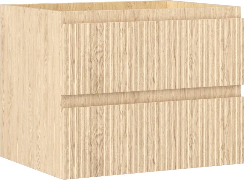 Mexen Rivel mosdó alatti szekrény 60 cm, 2 fiók, hornyos, tölgy - 91A20-06047-2-BFF81