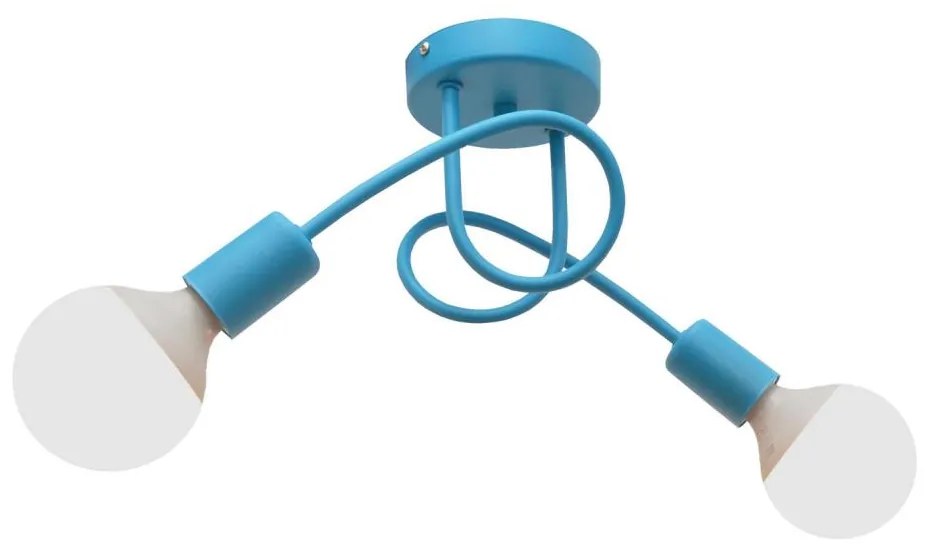 Gyerek mennyezeti lámpa OXFORD 2xE27/15W/230V kék