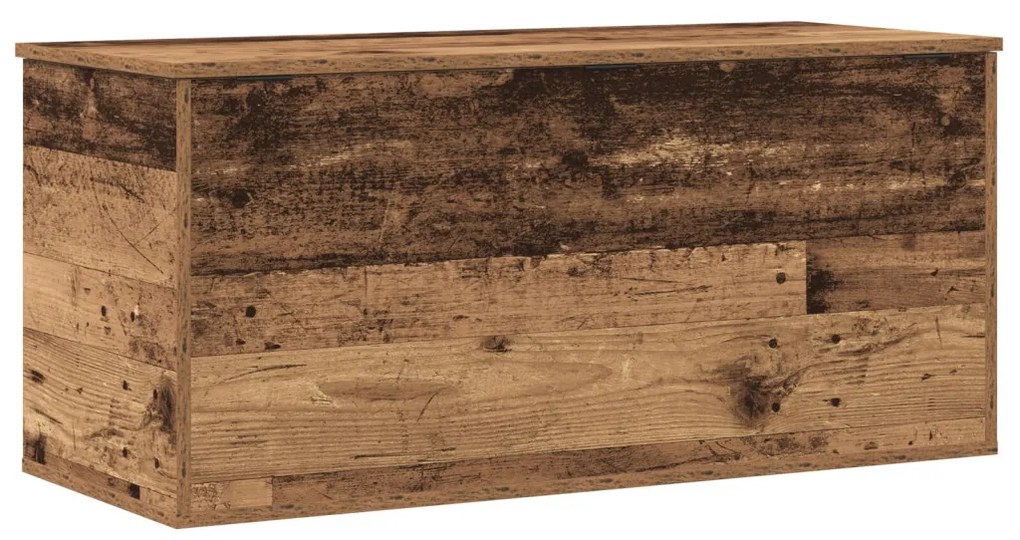 Tároló Doboz tárolóval Régi fa 100 x 42 x 46 cm Faanyag