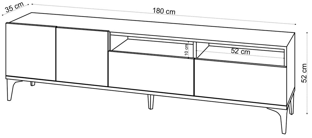 TV asztal/szekrény Rony (tölgy). 1072363