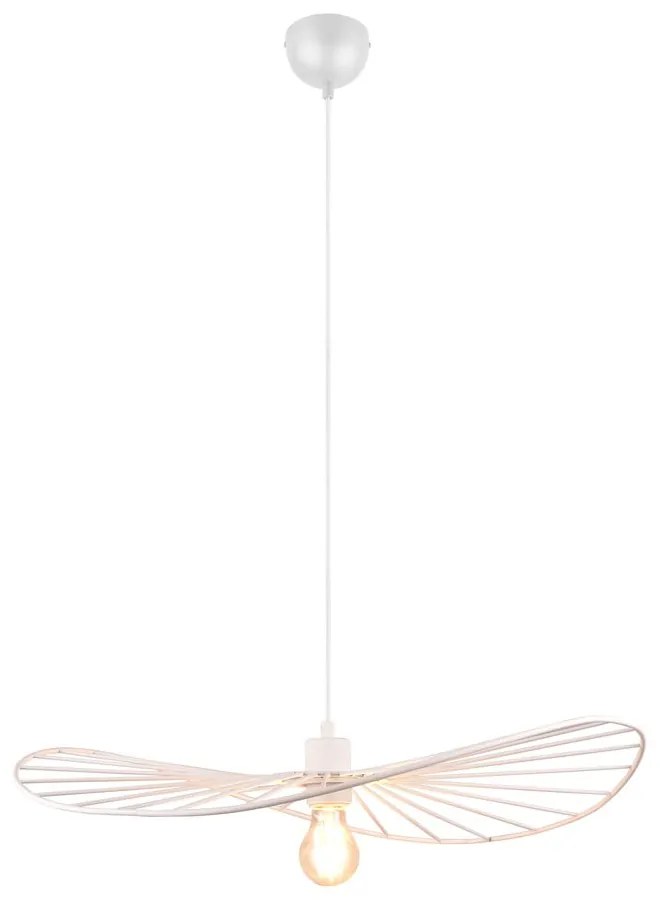 Fehér függőlámpa ø 60 cm Chapeau – Reality