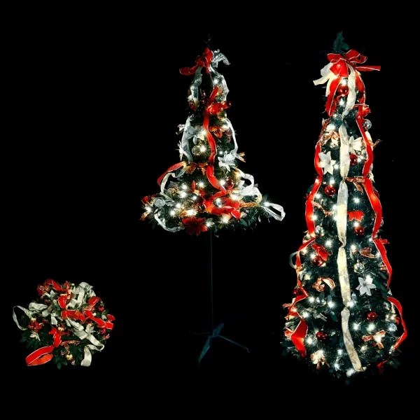 Aigostar - LED kültéri karácsonyfa 150xLED/230V 1,8m IP44 fekete hideg fehér