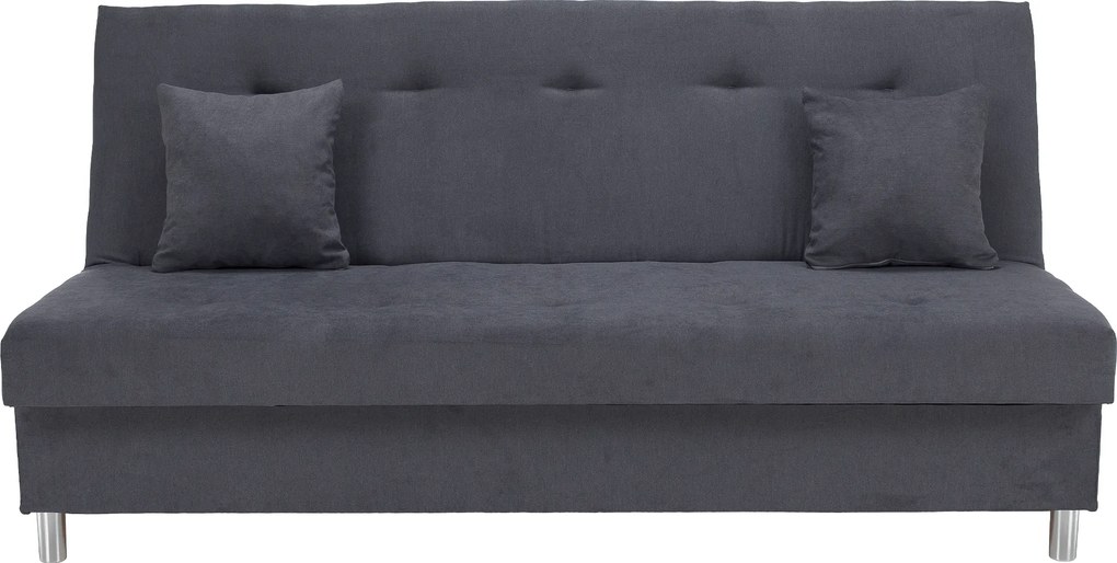 Kihúzható kanapé, szürke, ALADA