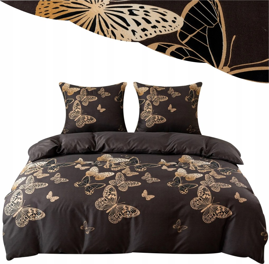 Ágyneműhuzat 200x220 3 részes szett Pillangók 3D Többféle Minta