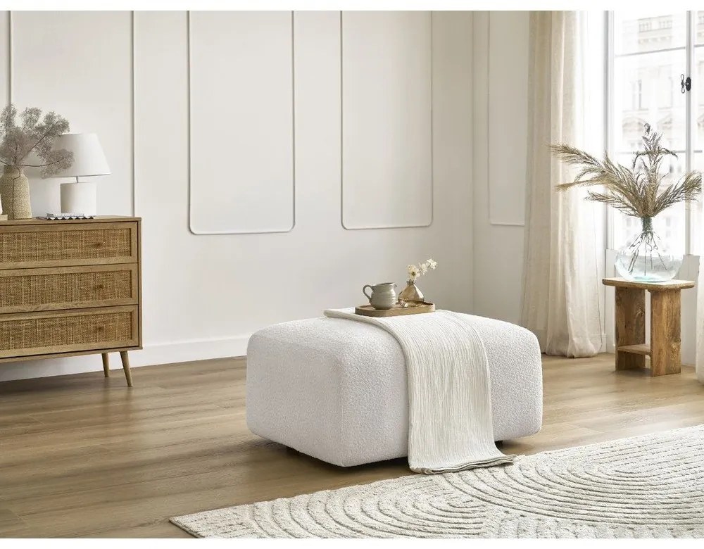 Fehér buklé lábtartó Tina – Bobochic Paris