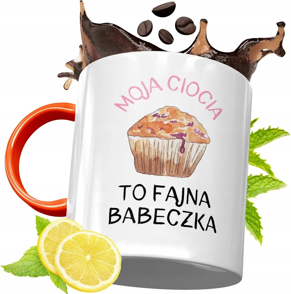 Narancssárga Bögre Nagynéninek Tökéletes Ajándék fényképes nyomtatással