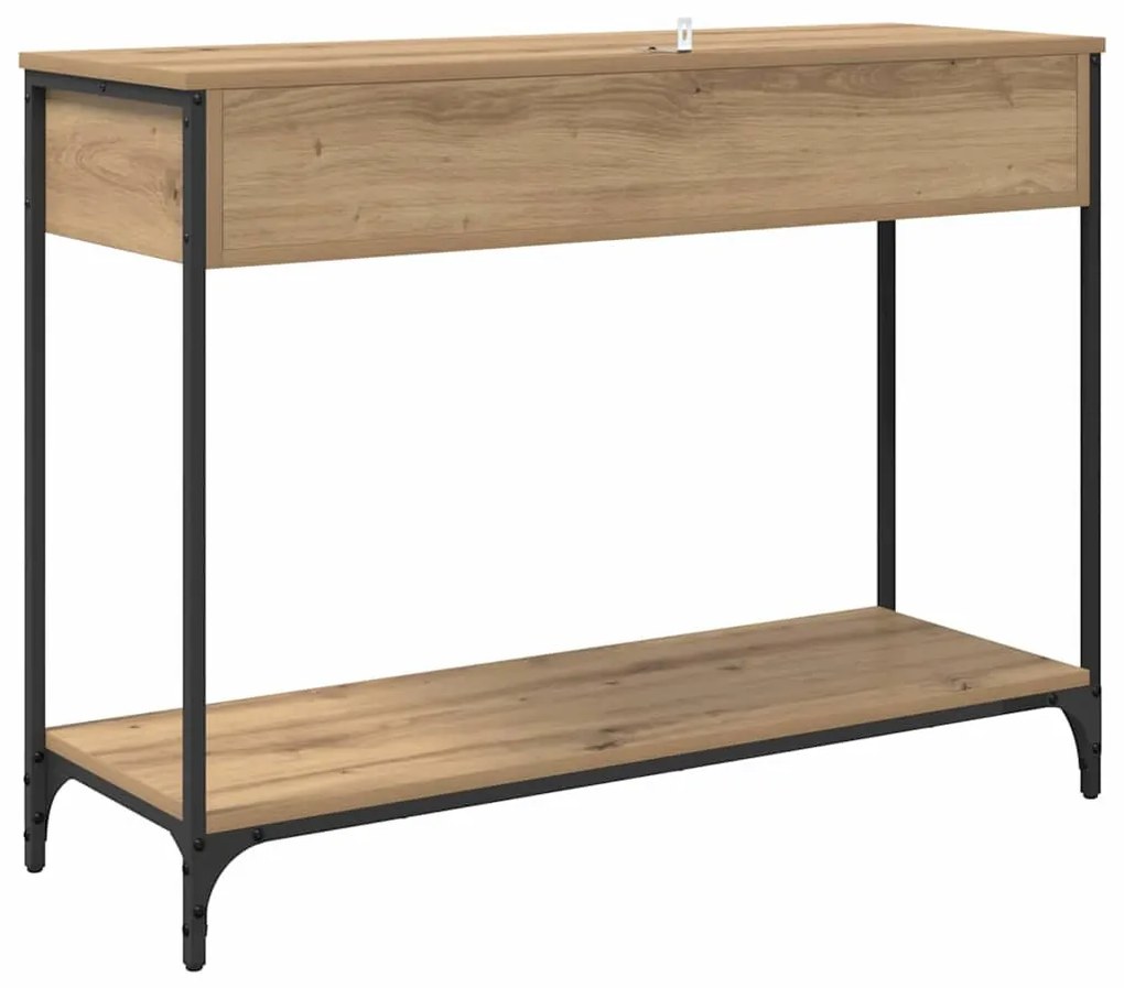 Konzolasztal fiókkal Artisan tölgy 100 x 34,5 x 75 cm Faanyag