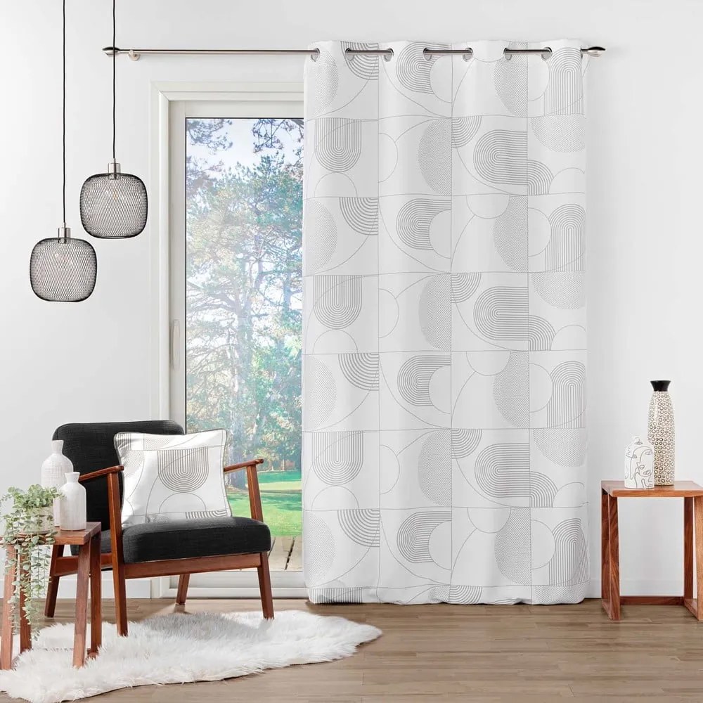 Fehér függöny 140x280 cm Esquisse – douceur d'intérieur
