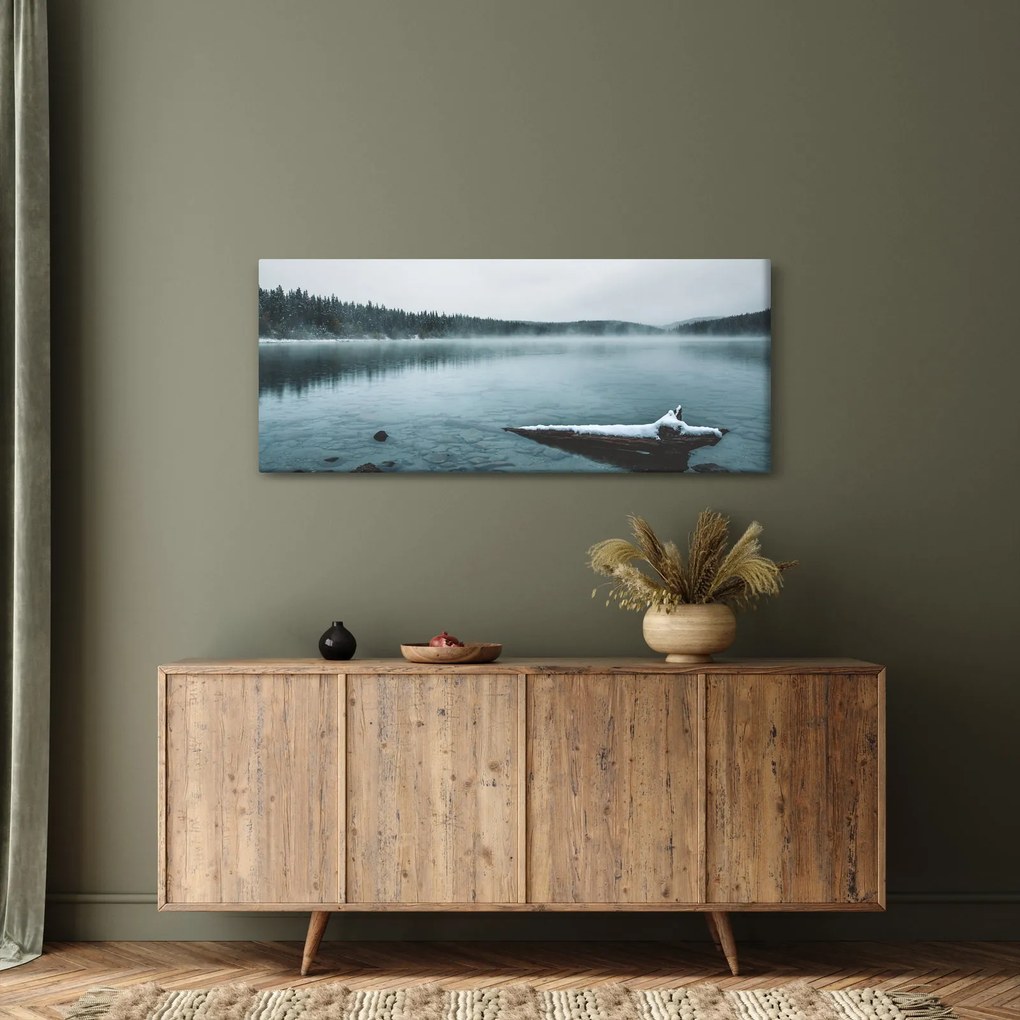 Kép - jeges északi tó (120x50 cm)