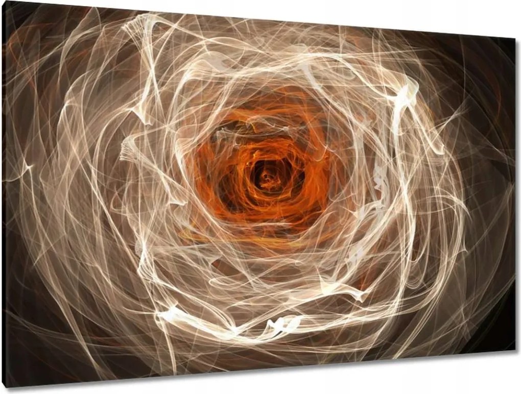 Festmények 120x80 Fraktál rózsa