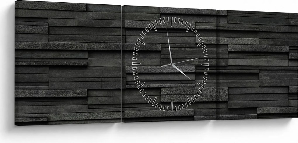 Kép - Kő textúra (órával) (90x30 cm)