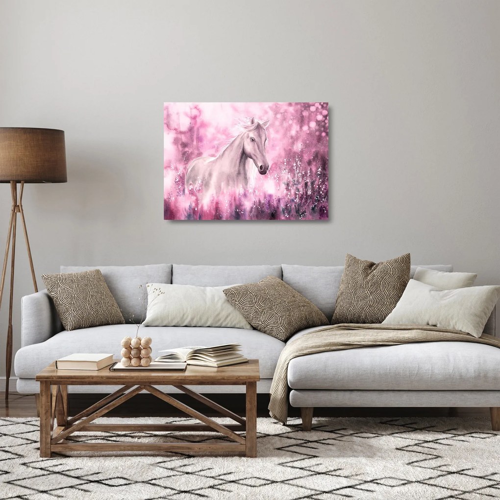 Kép - Festett ló (üvegen) (70x50 cm)