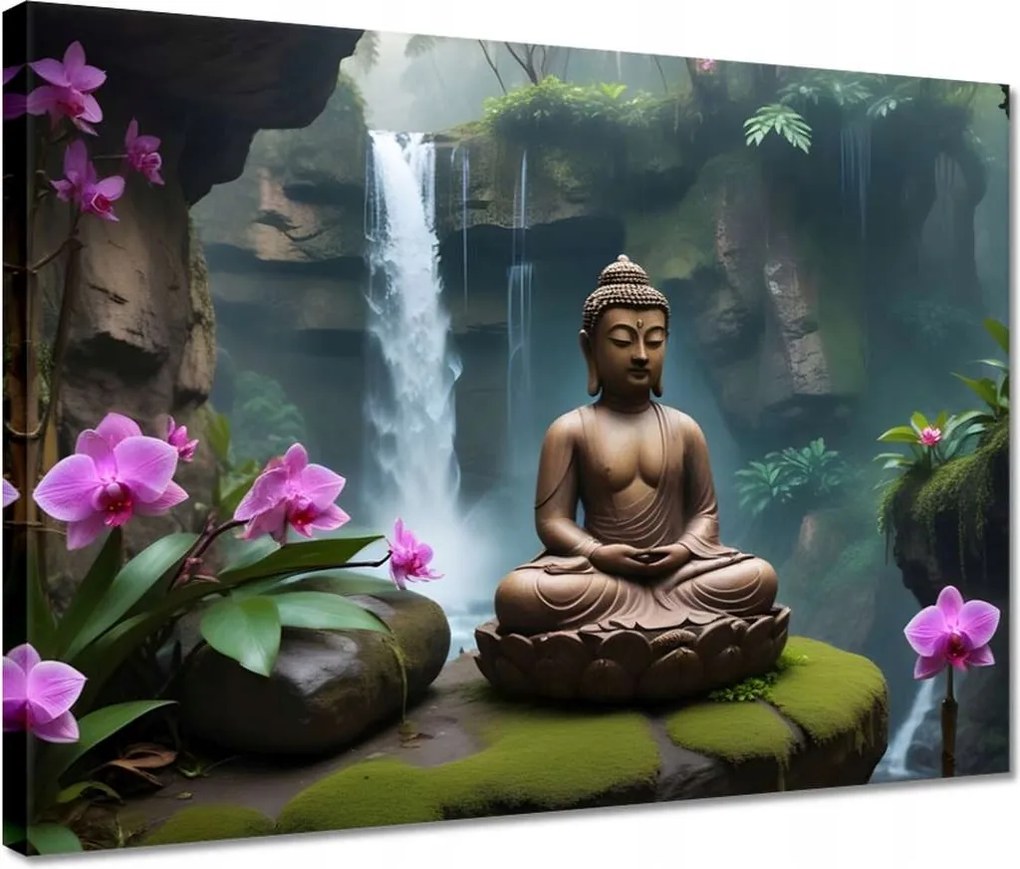 Vászonkép 40x30 Meditáló Buddha