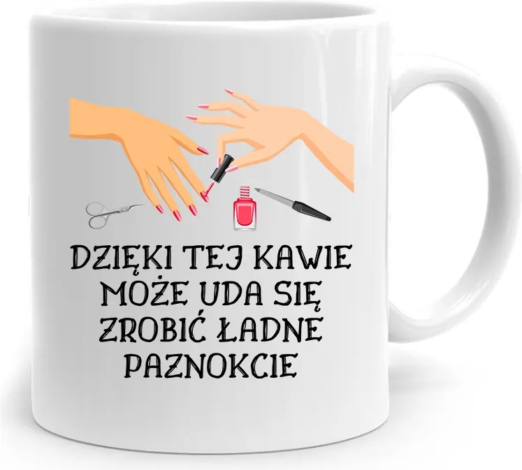 Ajándék Bögre Kozmetikusnak Ezzel A Kávéval, fényképes nyomtatással