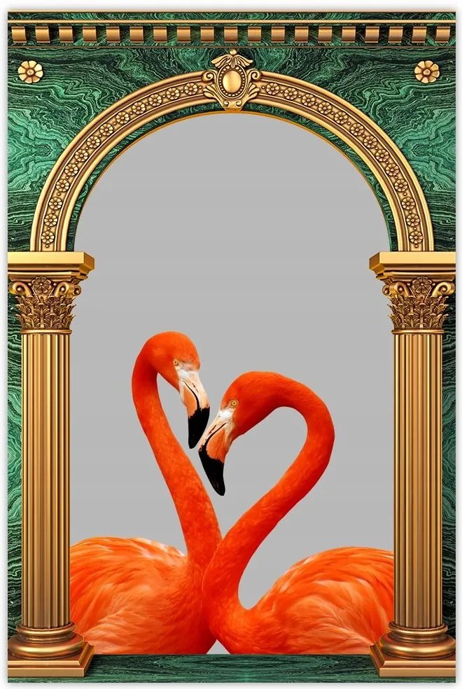 Poszterek 60x90 Flamingók