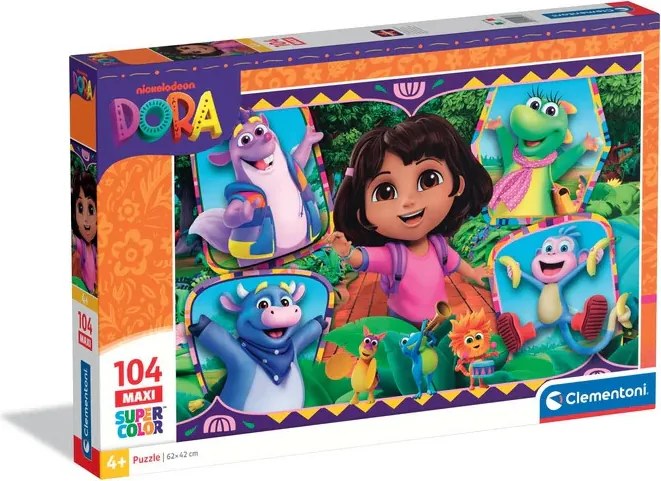 Dóra, a felfedező Journey 104 db-os maxi puzzle Clementoni