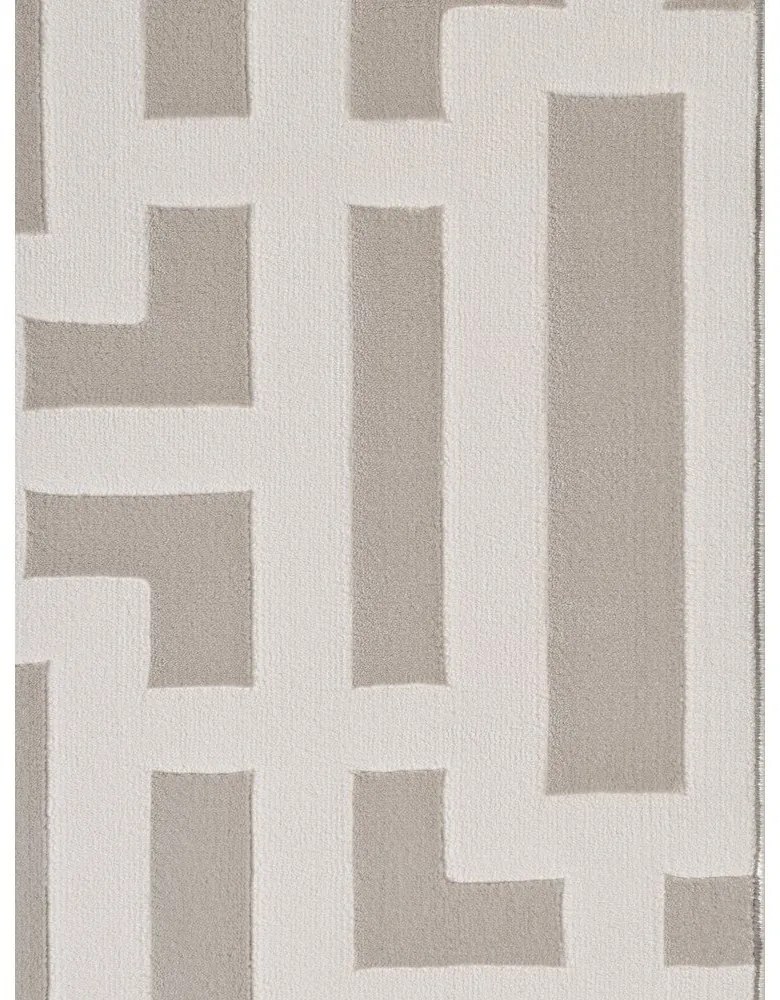 Szürke-krémszínű futószőnyeg 80x240 cm Perles Onyx – Elle Decoration