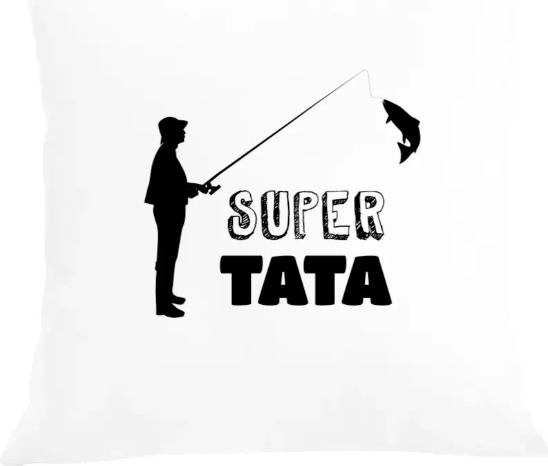 Párna párnahuzat nyomott mintás Tata Horgász