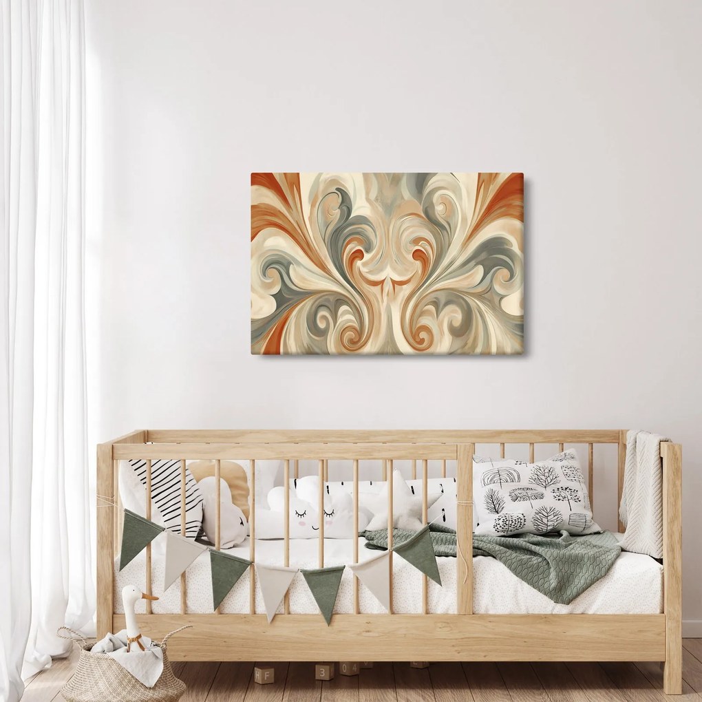 Kép - Örvények földszínekkel (90x60 cm)