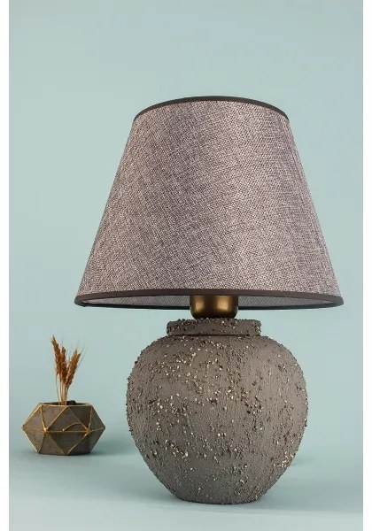 Asztali lámpa RAMZES 1xE27/40W/230V barna