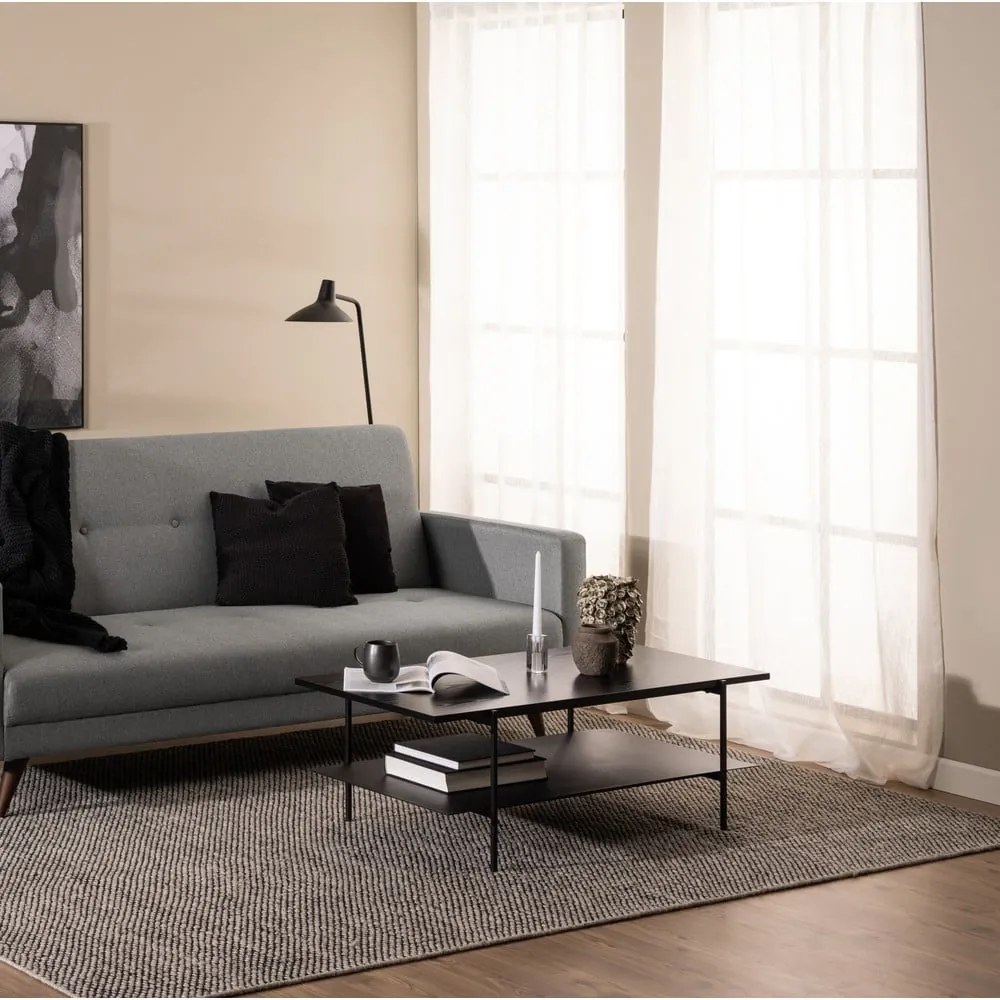 Angus fekete dohányzóasztal, 115 x 60 cm - Actona