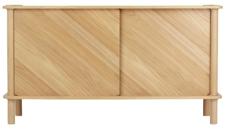 Natúr színű tölgyfa komód tolóajtóval 135x73,5x48 cm Italic – UMAGE