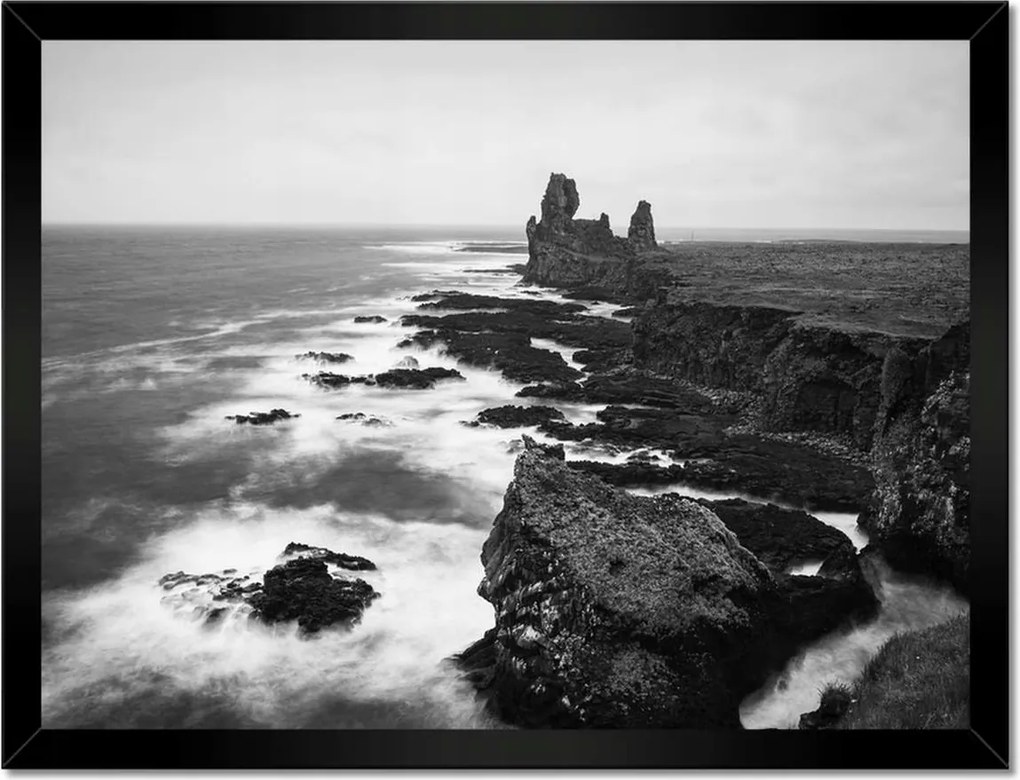 Poszterek keretben 40x30 Izland tenger táj