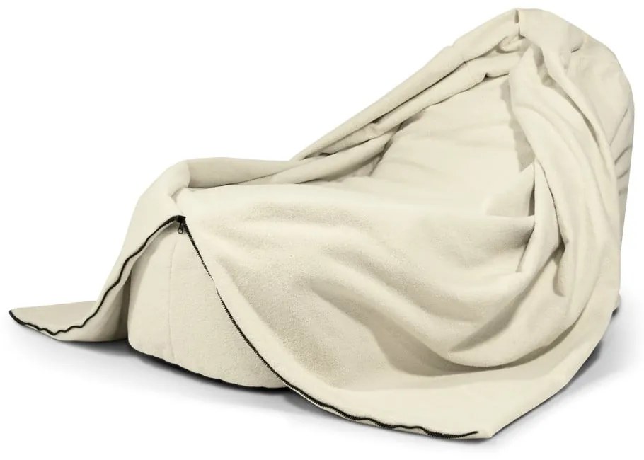 Barna buklé gyerek babzsákfotel Cocoon 120 – SLOWDOWN