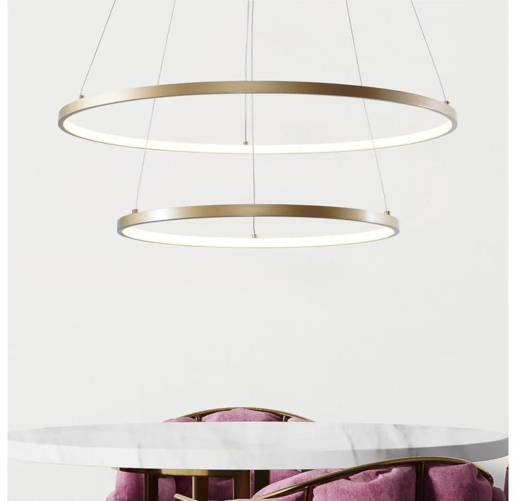 Zuma Line 2023200-GD - LED Csillár zsinóron BRENO LED/60W/230V 3000/4000/6000K