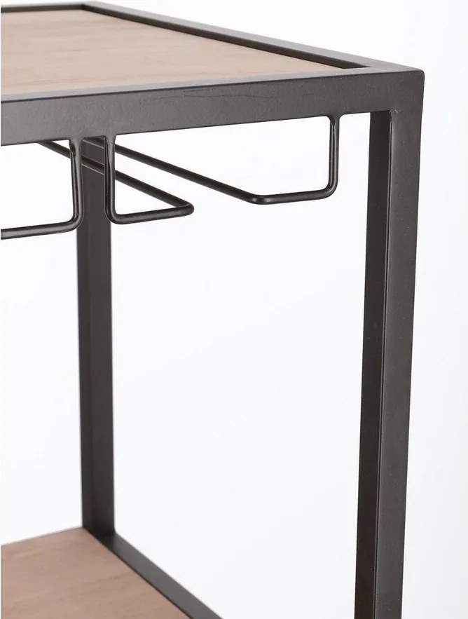 Natúr színű bortartó szekrény palackok száma 12, 51x91x30 cm Isaac – Yes Everyday