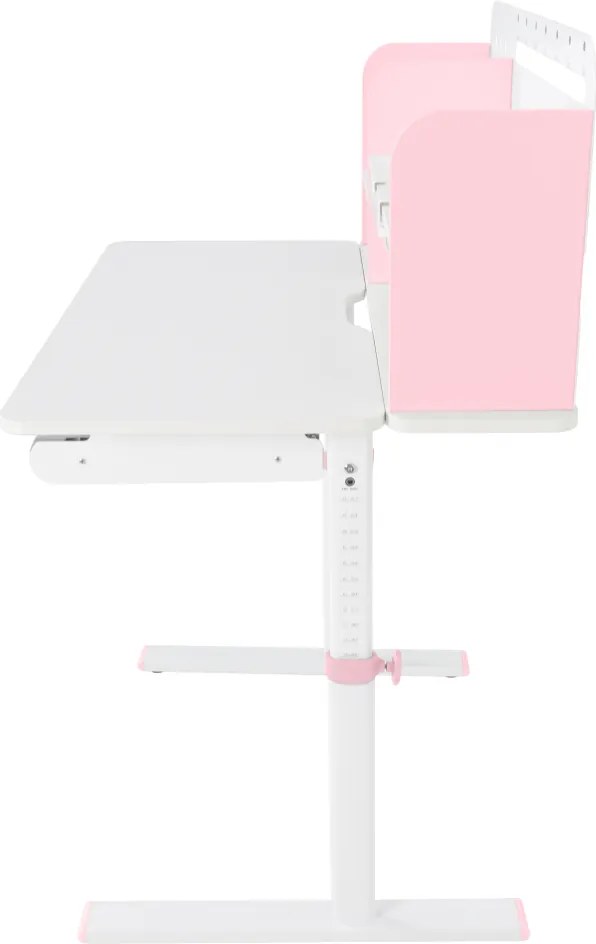 Növekvő íróasztal, rózsaszín/fehér, ADAN
