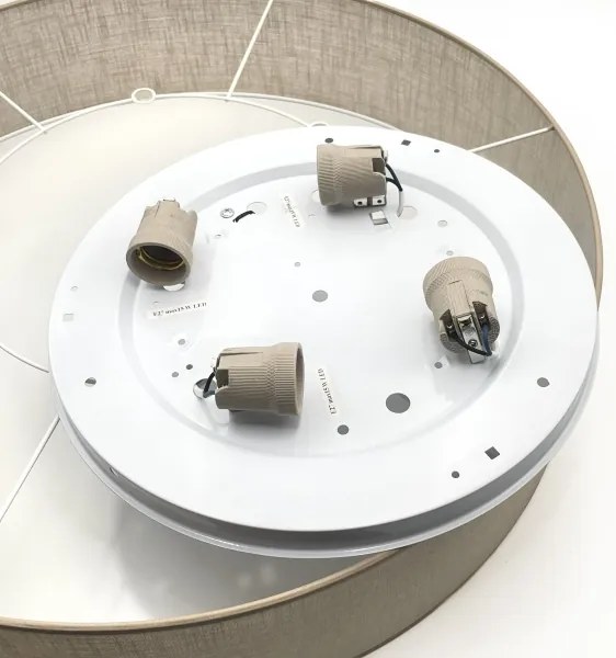 Brilagi - LED mennyezeti lámpa SIRIJA 4xE27/60W/230V, átmérő 60 cm, bézs