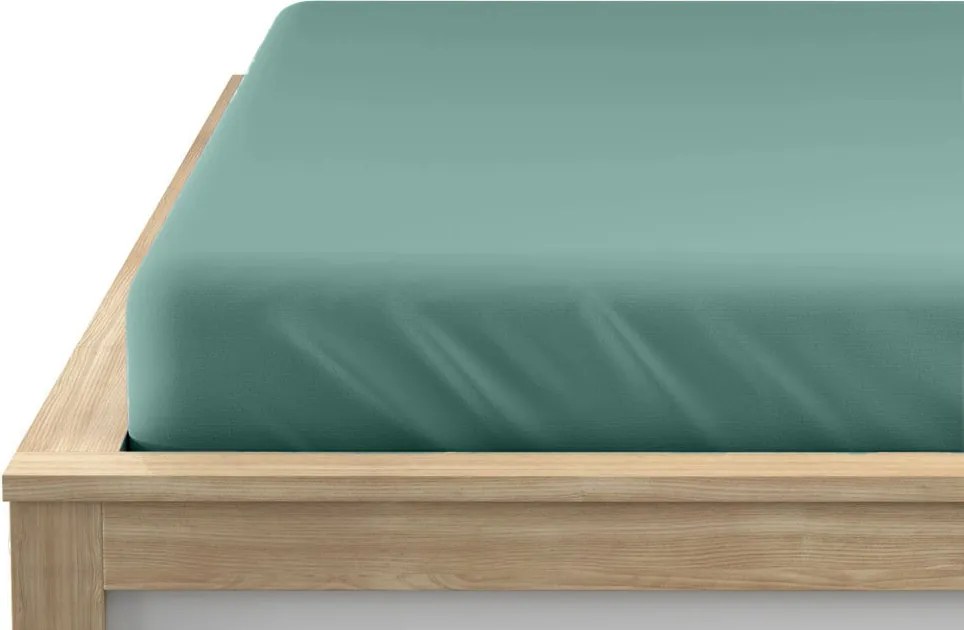 Jersey lepedő EXCLUSIVE mentol 200x220 cm, 100% pamut