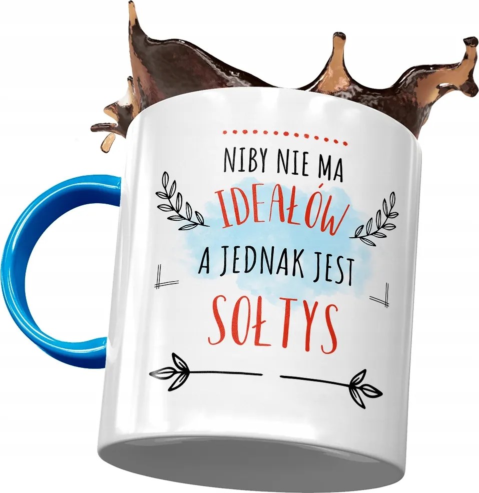 Kék Bögre A Szolnoknak Nincs Ideálja Nyomtatott Fotóval