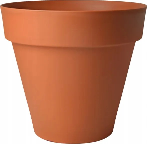 Nagy Virágtartó Kaspó Kerek Otthon Erkély Terasz 29 CM Agyag Szín