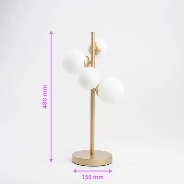 Brilagi - LED Asztali lámpa MILLA 4xG9/3W/230V arany/fehér