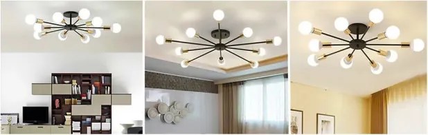 MORETTI APP503-10C PRADISE Loft Mennyezeti Lámpa E27 IP20